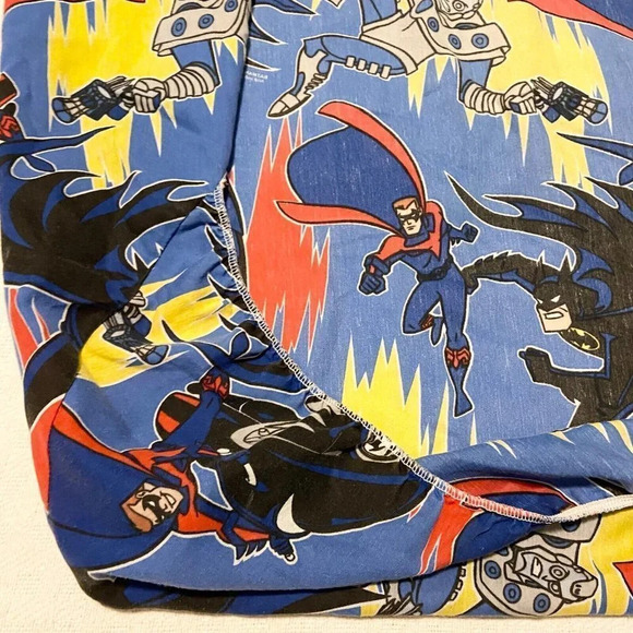 1996 DC Comics Batman and Robin Mr Freeze Twin Fitted Sheet 75x44  Bibb Company - Picture 10 of 16